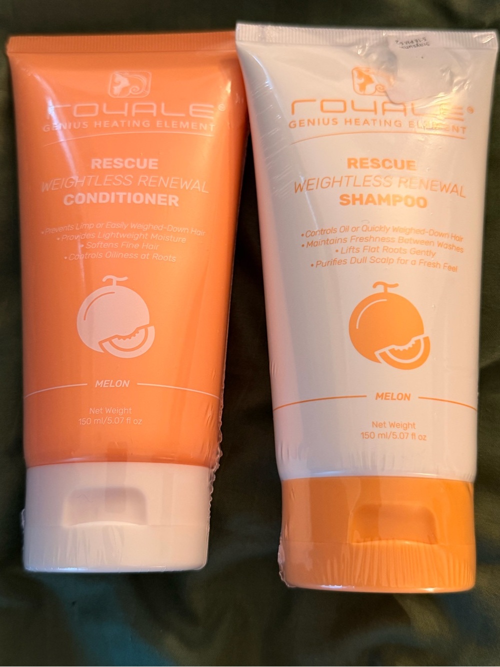 Royale Genius Heating Element Rescue Weightless Renewal Shampoo & Conditioner